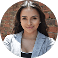 Google reviewer photo, young woman with dark hair